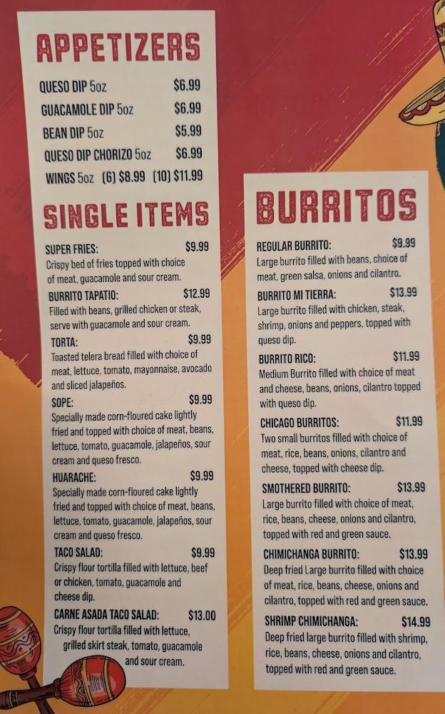 Rico's Mexican Restaurant Menu image 3